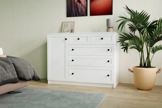 Комод-стеллаж Билли в белом цвете