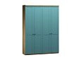 Шкаф распашной София РАХ-3 МДФ Аквамарин