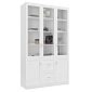 Шкаф для книг Библиограф 3.4 Квадро Белый