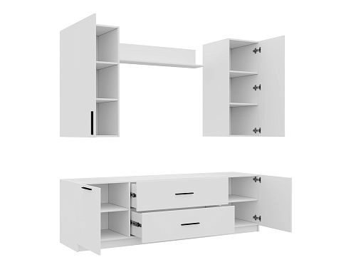 Стенка Лорена Пакс ТВ-стенка 3 Белый - фото 2