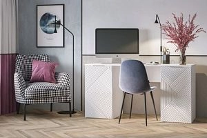 письменный Салерно 3 new Белый