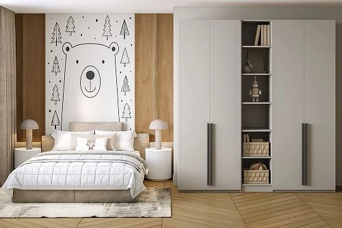 Шкаф распашной Хейсон-17 Кашемир Черный - фото 1