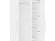 Шкаф распашной Калифорния-3 с антресолью Белый