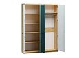 Шкаф распашной София РАХ-3 МДФ Аквамарин
