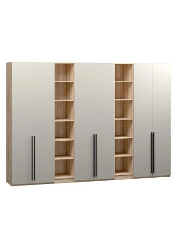 Шкаф распашной Хейсон-18 Кашемир Блэквуд Ячменный - фото 3