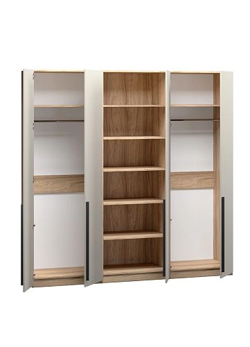 Шкаф распашной Хейсон-10 Кашемир Блэквуд Ячменный - фото 4