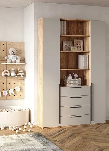 Шкаф распашной Хейсон-6 Кашемир Блэквуд Ячменный - фото 2