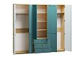 Шкаф распашной София РАХ-12 МДФ Аквамарин