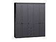 Шкаф распашной София РАХ-13 МДФ Графит