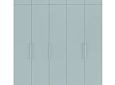 Шкаф распашной Калифорния-5 с антресолью Зеленый Айсберг