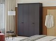 Шкаф распашной София РАХ-3 МДФ Графит