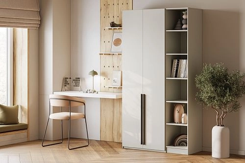 Шкаф распашной Хейсон-23 Кашемир Черный - фото 1