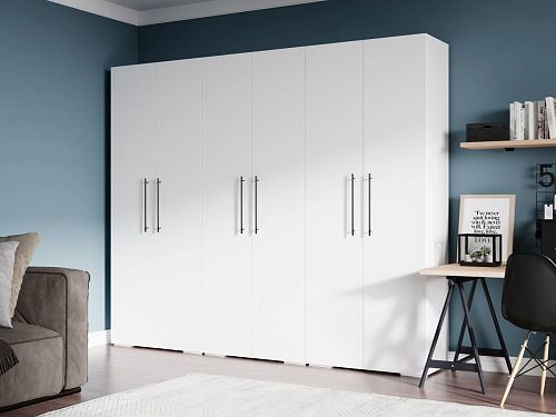 Шкаф распашной Калифорния-Стиль-14 Белый - фото 1