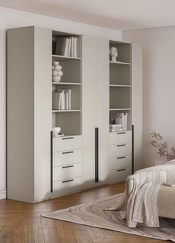 Шкаф распашной Хейсон-4 Кашемир Черный - фото 2