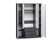 Шкаф распашной София РАХ-20 МДФ Графит