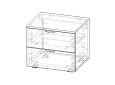 Тумба прикроватная Салерно NEW 2 Белый