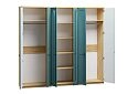 Шкаф распашной София РАХ-4 МДФ Аквамарин