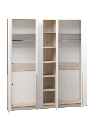 Шкаф распашной Хейсон-17 Белый Дуб Сонома - фото 4