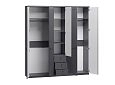 Шкаф распашной София РАХ-17 МДФ Графит