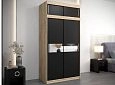 Шкаф-купе Бенито-1А Дуб Сонома/Чёрный