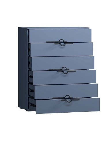 Комод Белиз-5 Альби полуночно-синий - фото 3