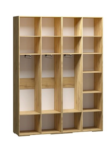 Шкаф распашной Брей-2.1 Кашемир/Дуб Золотистый - фото 4