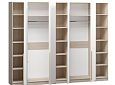 Шкаф распашной Хейсон-11 Белый Дуб Сонома