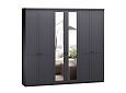 Шкаф распашной София РАХ-4 МДФ Графит