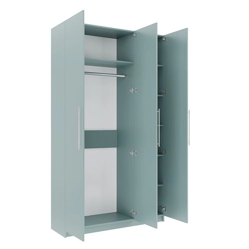 Шкаф распашной Калифорния-3 Сумеречный Голубой - фото 2