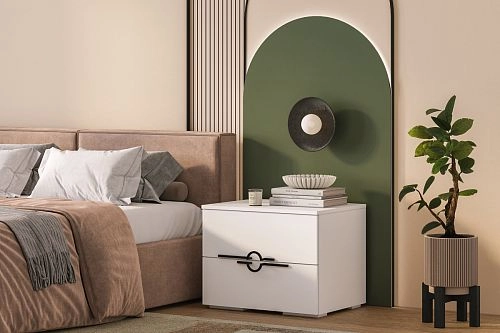 Тумба прикроватная Белиз 1 Белый - фото 1