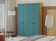 Шкаф распашной София РАХ-3 МДФ Аквамарин