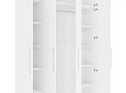 Шкаф распашной Калифорния-4 с антресолью Белый