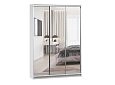 Шкаф-купе Борнео-3.5 Белый/Серебро