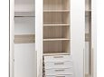 Шкаф распашной Хейсон-9 Белый Дуб Сонома