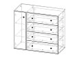 Комод Колорадо-5 МДФ