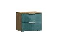 Тумба прикроватная Салерно NEW 2 Аквамарин