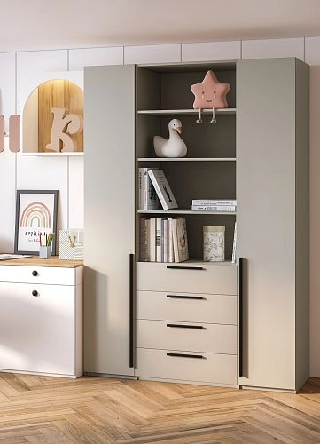 Шкаф распашной Хейсон-6 Кашемир Черный - фото 2