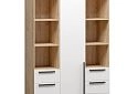 Шкаф распашной Хейсон-28 Белый Дуб Золотистый