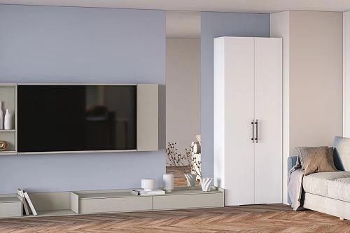 Шкаф распашной Мори-Хелена-3 Белый - фото 1