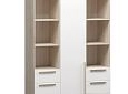 Шкаф распашной Хейсон-28 Белый Дуб Сонома