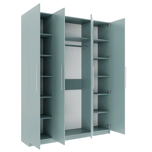 Шкаф распашной Калифорния-4 Сумеречный Голубой - фото 2