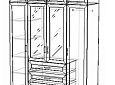 Шкаф распашной Лофт-4
