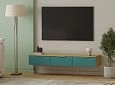 ТВ тумба Салерно NEW 3 Аквамарин