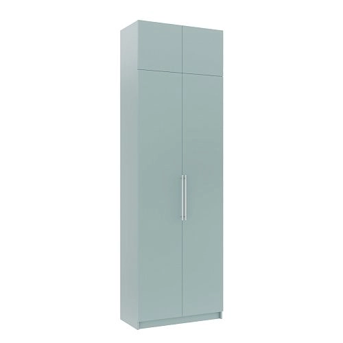 Шкаф распашной Калифорния-2 с антресолью Сумеречный Голубой - фото 2