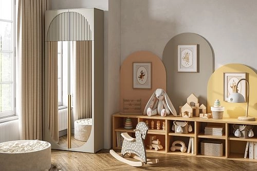 Шкаф распашной Брей-1.2 с антресолью Кашемир - фото 1