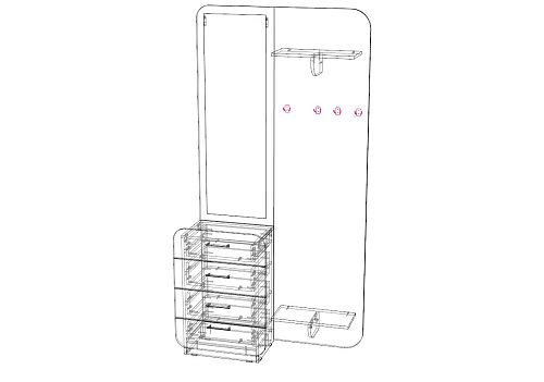 Прихожая Модерн-15 МДФ - фото 2