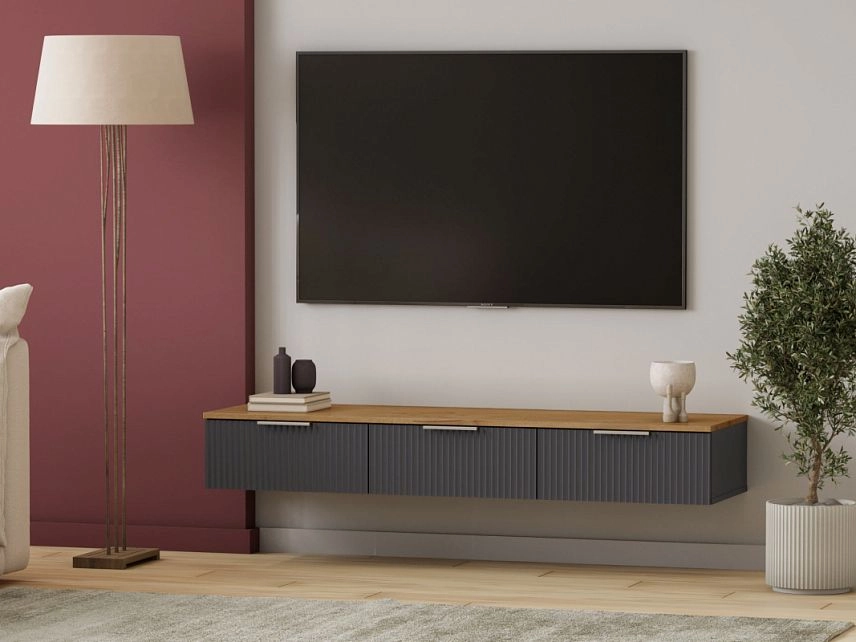 ТВ тумба Салерно 3 Графит