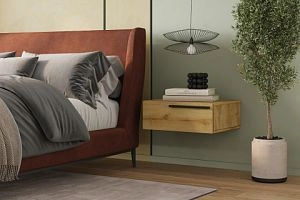 прикроватная подвесная Лорена Пакс-2 Дуб Золотистый